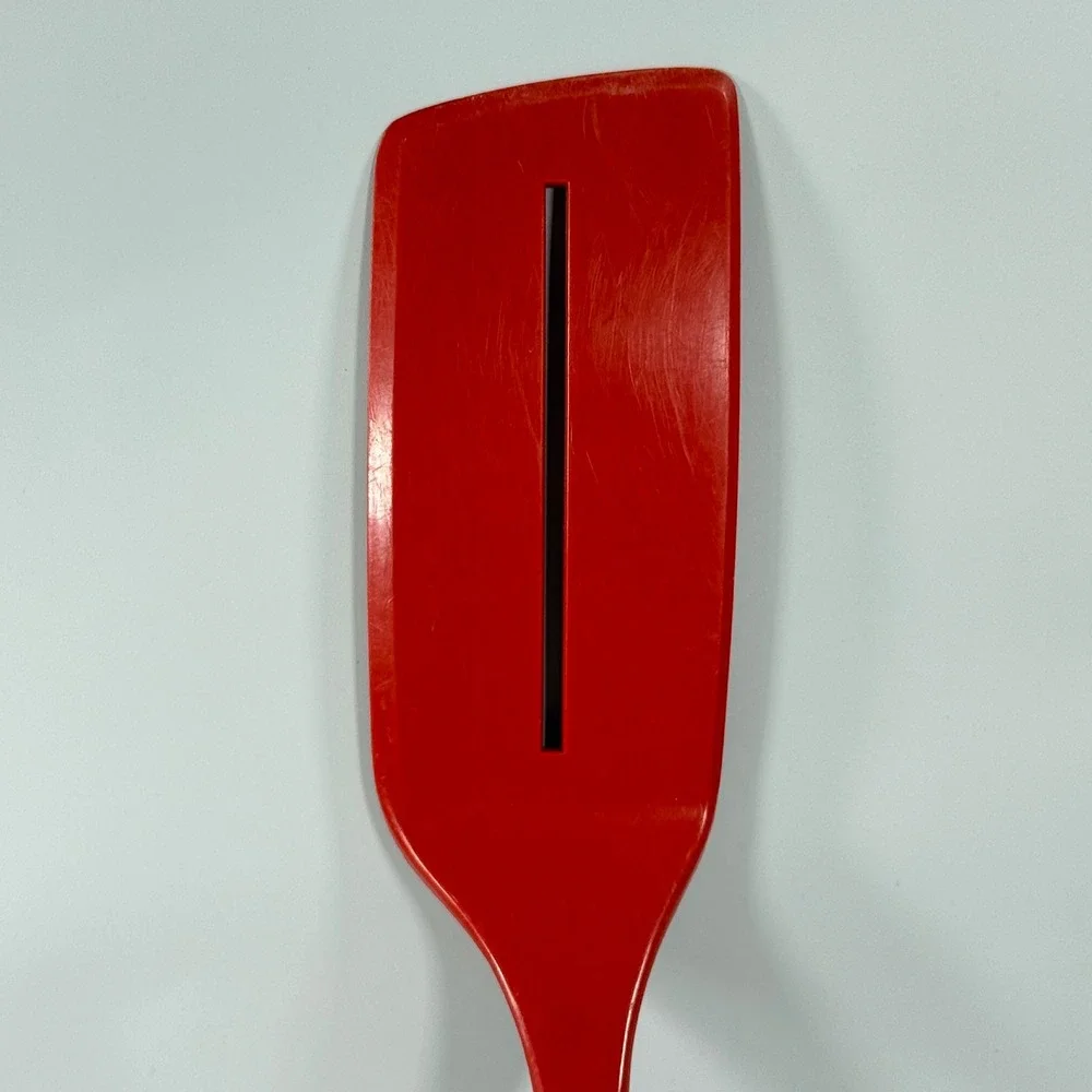 VTG Foley Spatula Turner Red Single Slott Nylon Kitchen Retro MCM Utensil Kitsch
